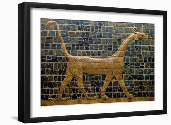 Dragon of Marduk, on the Ishtar Gate, Neo-Babylonian, 604-562 BC-null-Framed Premium Giclee Print