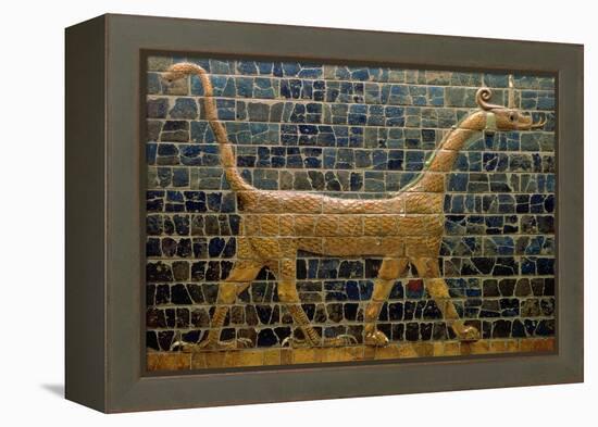 Dragon of Marduk, on the Ishtar Gate, Neo-Babylonian, 604-562 BC-null-Framed Premier Image Canvas