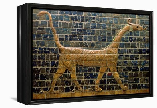 Dragon of Marduk, on the Ishtar Gate, Neo-Babylonian, 604-562 BC-null-Framed Premier Image Canvas