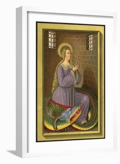 Dragon of St Margaret-null-Framed Art Print