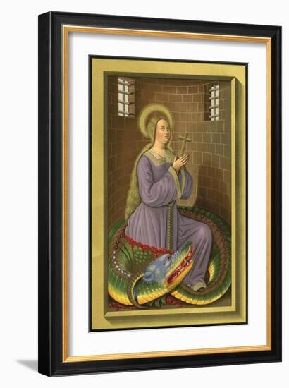 Dragon of St Margaret-null-Framed Art Print