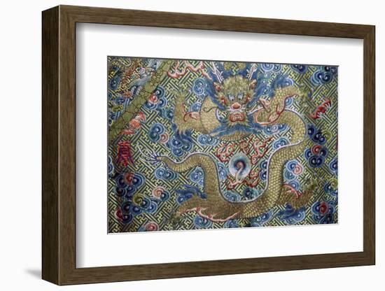 Dragon on a nineteenth century Court Robe, 19th century. Artist: Unknown-Unknown-Framed Photographic Print