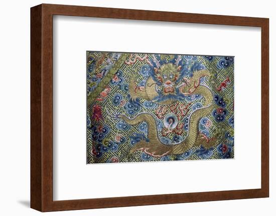 Dragon on a nineteenth century Court Robe, 19th century. Artist: Unknown-Unknown-Framed Photographic Print