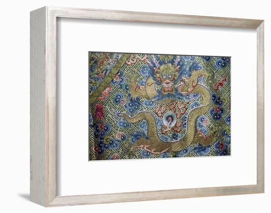 Dragon on a nineteenth century Court Robe, 19th century. Artist: Unknown-Unknown-Framed Photographic Print