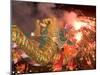 Dragon Performers at Chinese Thanksgiving Festival, Khon Kaen, Isan, Thailand-Gavriel Jecan-Mounted Photographic Print