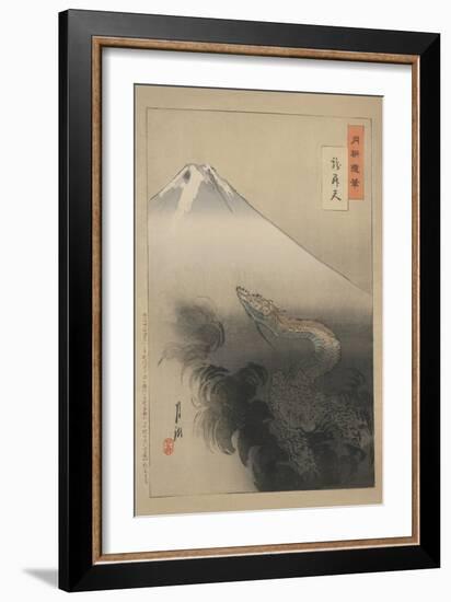 Dragon Rising to the Heavens-Ogata Gekko-Framed Art Print