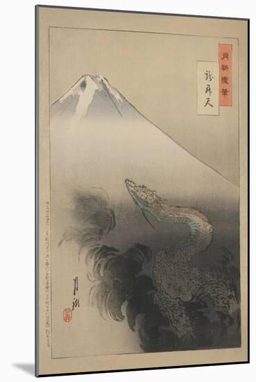 Dragon Rising to the Heavens-Ogata Gekko-Mounted Art Print