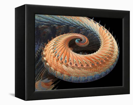 Dragon Tail Fractal-Laguna Design-Framed Premier Image Canvas