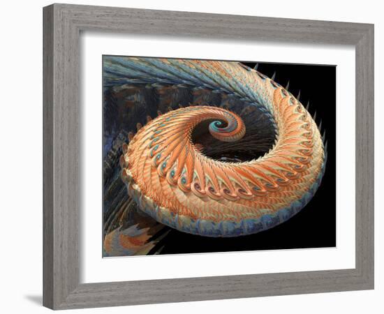 Dragon Tail Fractal-Laguna Design-Framed Photographic Print