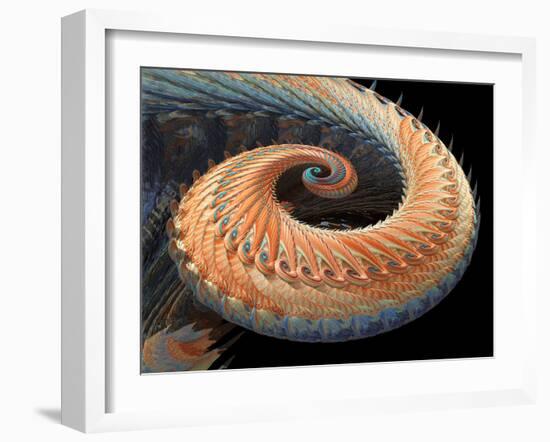 Dragon Tail Fractal-Laguna Design-Framed Photographic Print