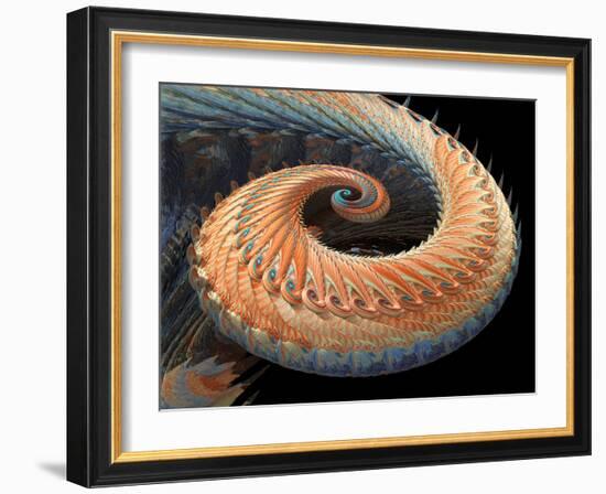 Dragon Tail Fractal-Laguna Design-Framed Photographic Print