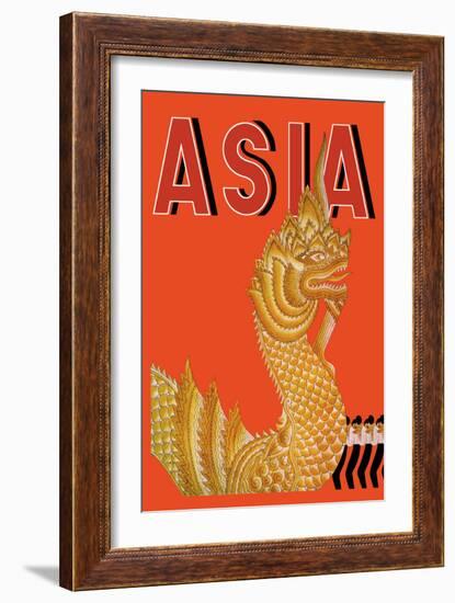 Dragon Temple of Siam-Frank Mcintosh-Framed Art Print