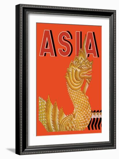 Dragon Temple of Siam-Frank Mcintosh-Framed Art Print