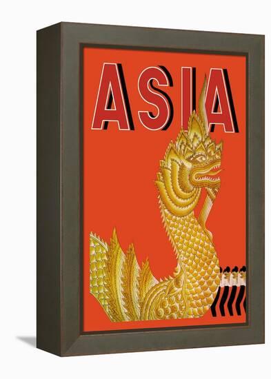 Dragon Temple of Siam-Frank Mcintosh-Framed Stretched Canvas