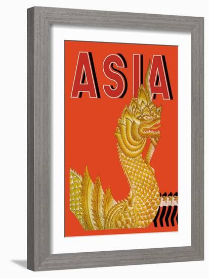 Dragon Temple of Siam-Frank Mcintosh-Framed Art Print