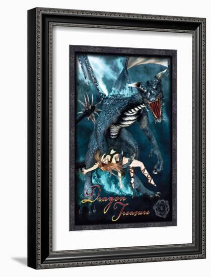 Dragon Treasure-null-Framed Art Print