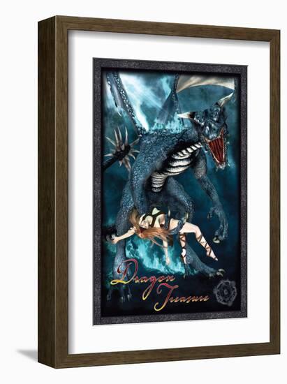 Dragon Treasure-null-Framed Art Print