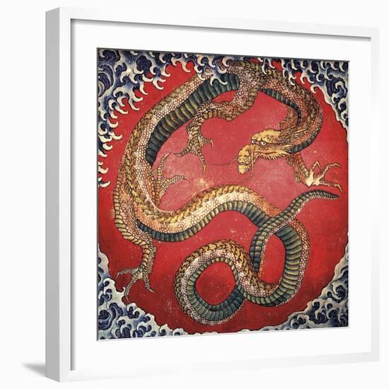 Dragon-Katsushika Hokusai-Framed Art Print