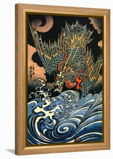 Dragon-Kuniyoshi Utagawa-Framed Premier Image Canvas