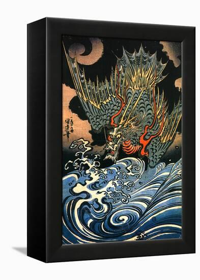 Dragon-Kuniyoshi Utagawa-Framed Premier Image Canvas