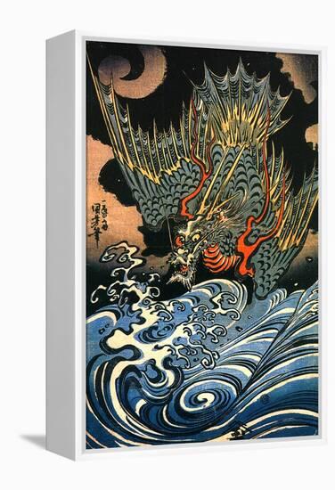 Dragon-Kuniyoshi Utagawa-Framed Premier Image Canvas