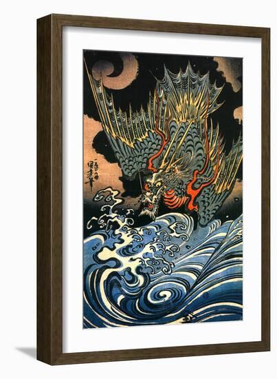 Dragon-Kuniyoshi Utagawa-Framed Giclee Print