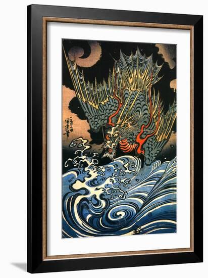 Dragon-Kuniyoshi Utagawa-Framed Giclee Print