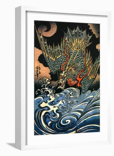 Dragon-Kuniyoshi Utagawa-Framed Giclee Print