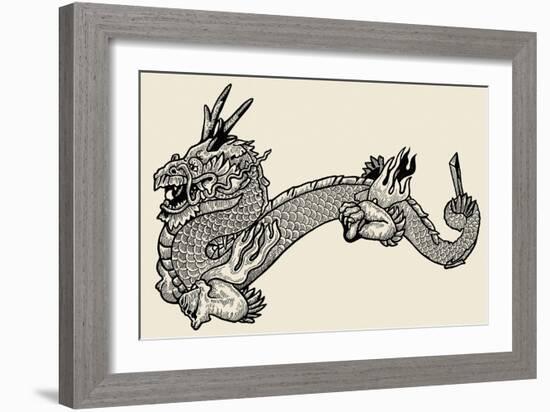 Dragon-null-Framed Giclee Print