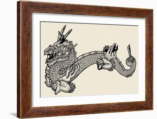 Dragon-null-Framed Giclee Print