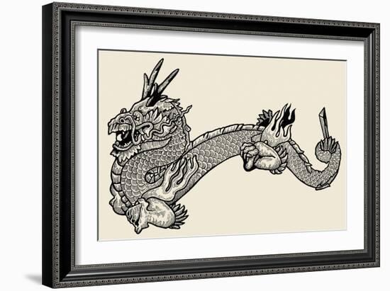 Dragon-null-Framed Giclee Print