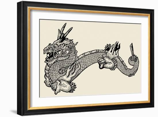 Dragon-null-Framed Giclee Print