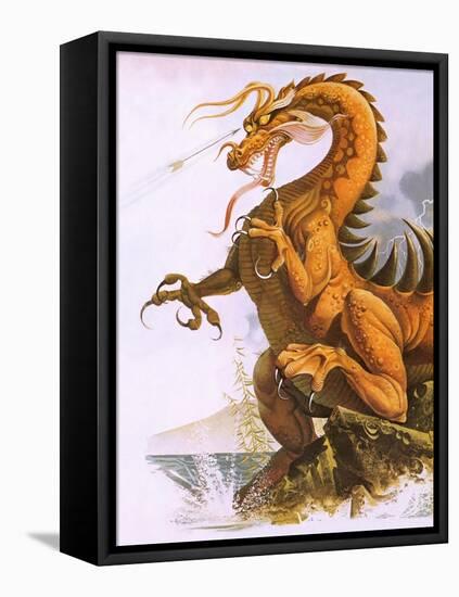 Dragon-English School-Framed Premier Image Canvas