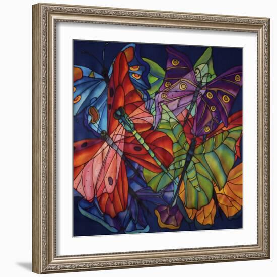 Dragonflies And Butterflies-Holly Carr-Framed Giclee Print