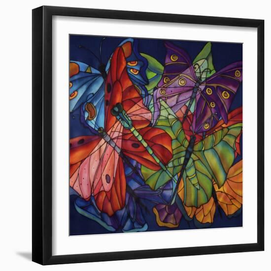 Dragonflies And Butterflies-Holly Carr-Framed Giclee Print