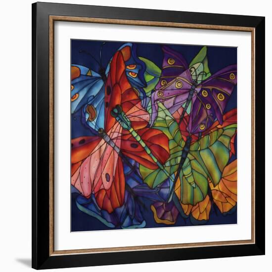 Dragonflies And Butterflies-Holly Carr-Framed Giclee Print