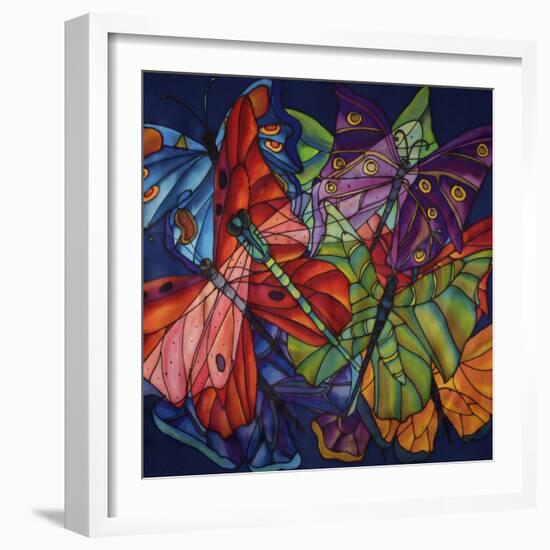 Dragonflies And Butterflies-Holly Carr-Framed Giclee Print