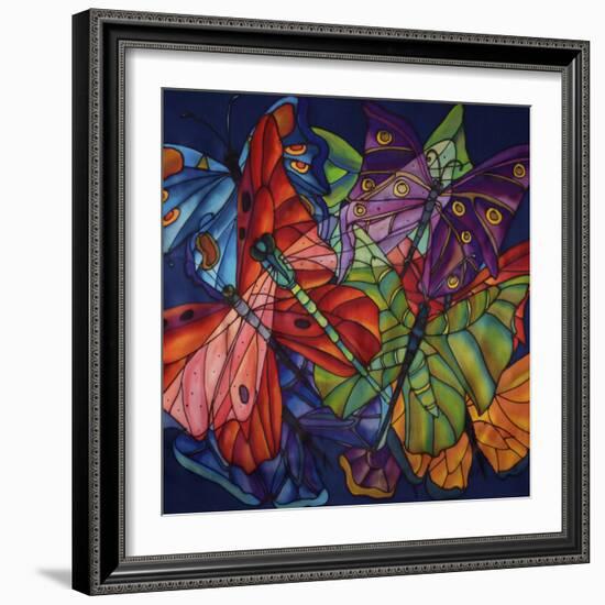 Dragonflies And Butterflies-Holly Carr-Framed Giclee Print