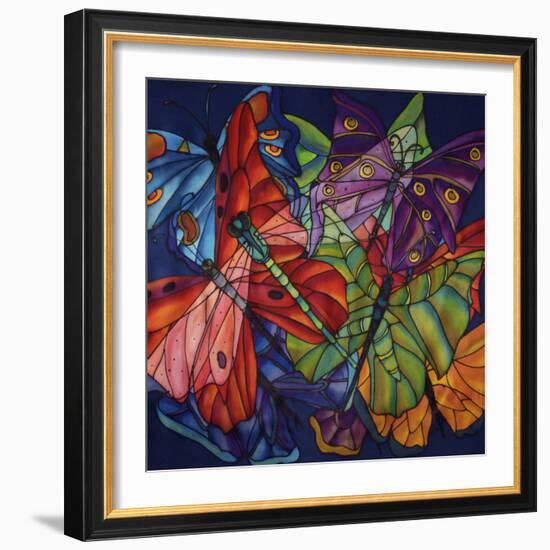 Dragonflies And Butterflies-Holly Carr-Framed Giclee Print