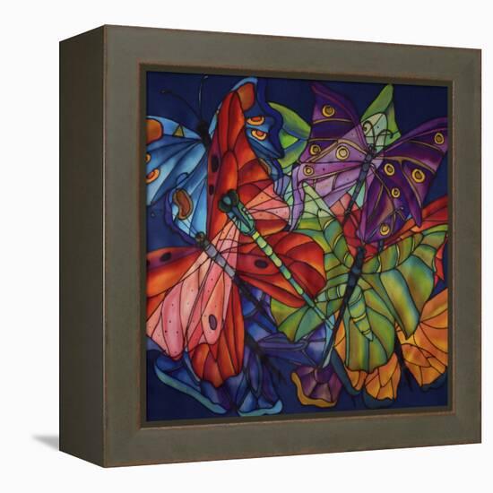 Dragonflies And Butterflies-Holly Carr-Framed Stretched Canvas