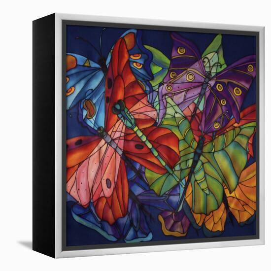 Dragonflies And Butterflies-Holly Carr-Framed Stretched Canvas