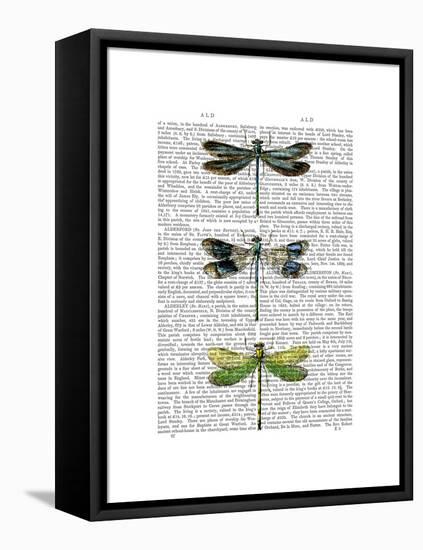 Dragonflies Print 2-Fab Funky-Framed Stretched Canvas