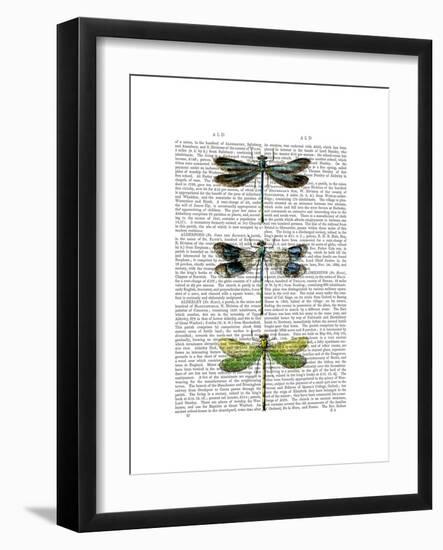 Dragonflies Print 2-Fab Funky-Framed Premium Giclee Print