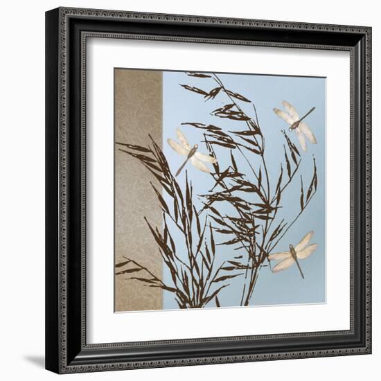 Dragonflies-Caroline Gold-Framed Giclee Print