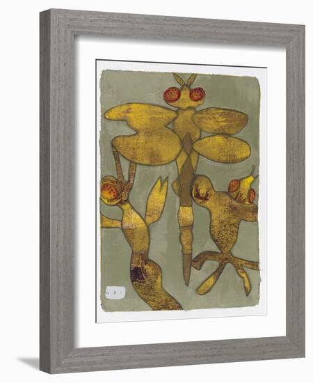 Dragonfly and Friends 16-Maria Pietri Lalor-Framed Giclee Print