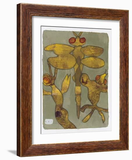 Dragonfly and Friends 16-Maria Pietri Lalor-Framed Giclee Print