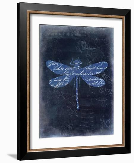 Dragonfly Blue 2-Kimberly Allen-Framed Art Print