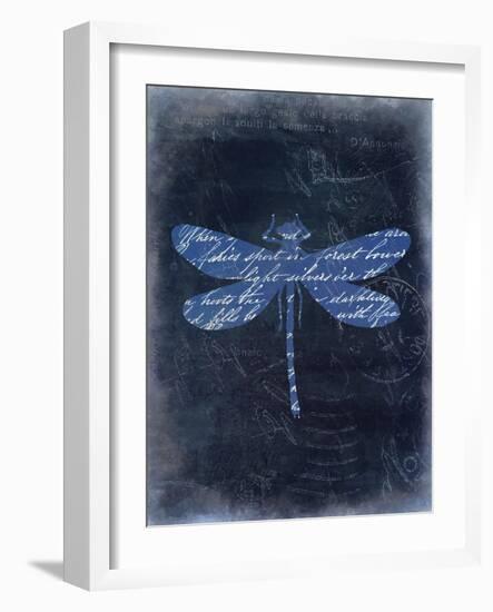 Dragonfly Blue 2-Kimberly Allen-Framed Art Print