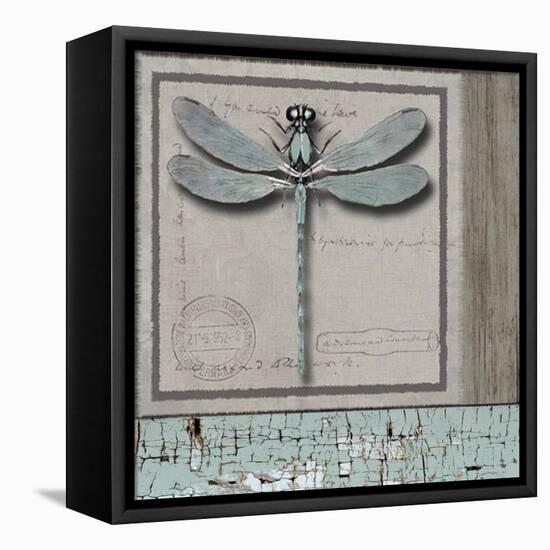 Dragonfly Blue-Karen Williams-Framed Premier Image Canvas