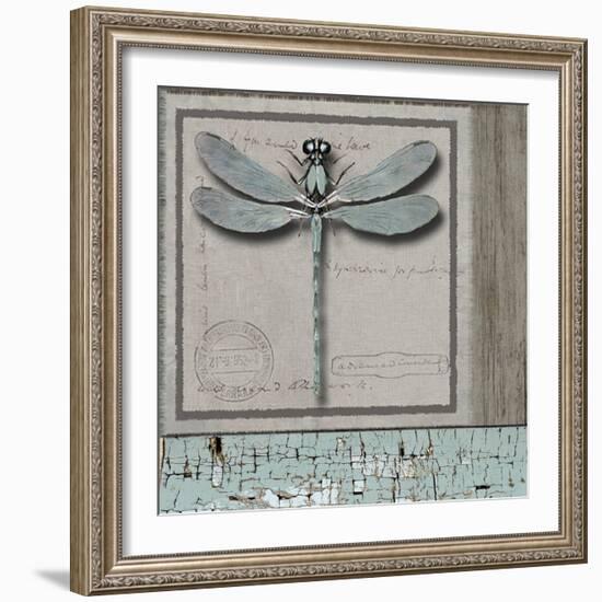 Dragonfly Blue-Karen Williams-Framed Giclee Print